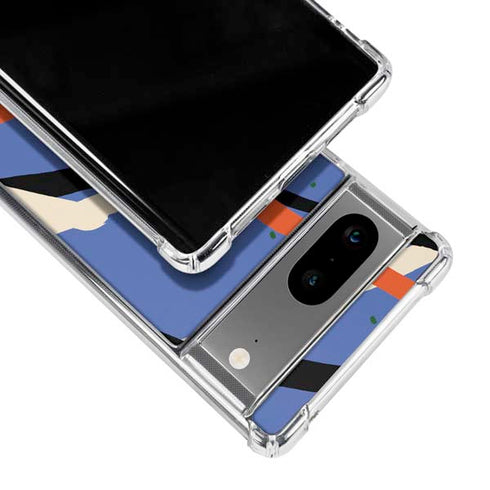 Abstract Lines Google Pixel 8 Clear Case